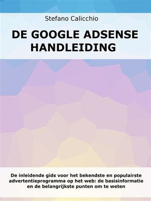 cover image of De Google Adsense handleiding